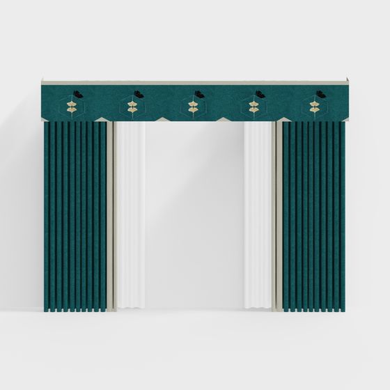 Vintage Curtain Arch 3D model