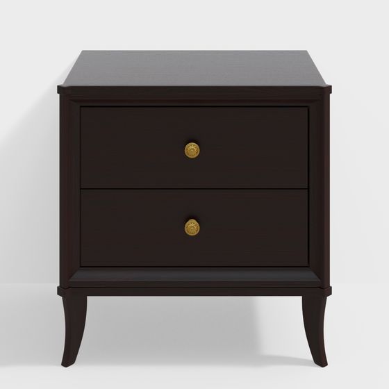 Stylish Modern Nightstand 3D model