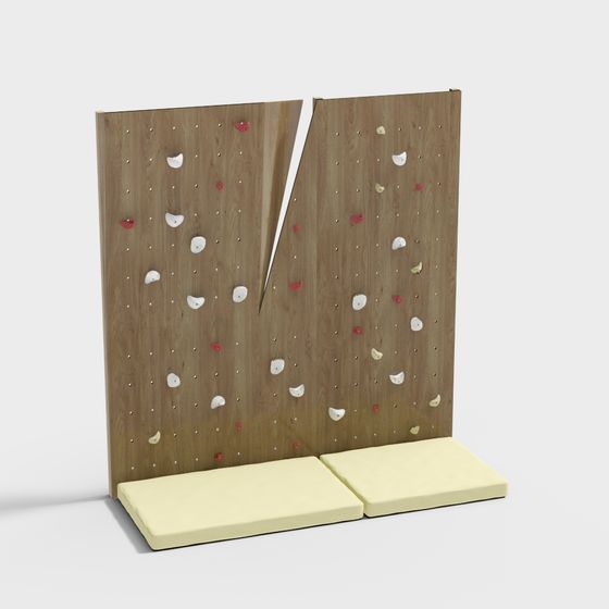 Indoor Climbing Wall 3D model