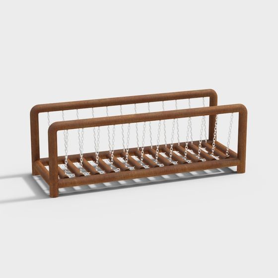 Rusty Chain Bench 3D model