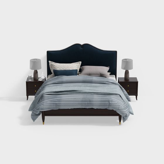 Cozy Retreat Bed 3D model