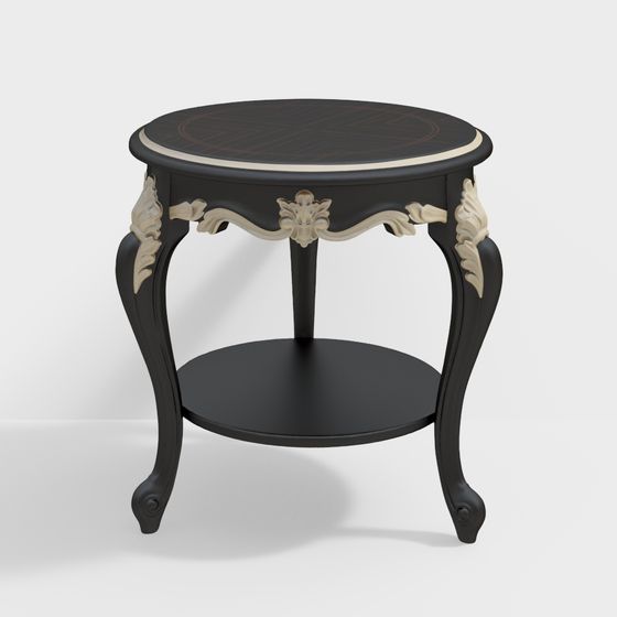 Elegant Round Table 3D model in Classic and Modern Design
