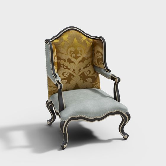 Regal Elegance Chair 3D model