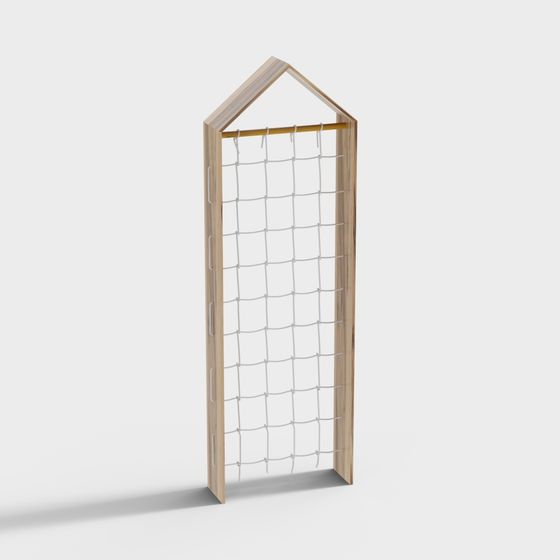 Charming Children's Climbing Net 3D Model for Play Areas