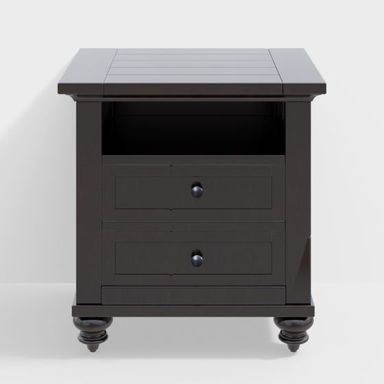 Minimalist Nightstand 3D model for Modern Homes