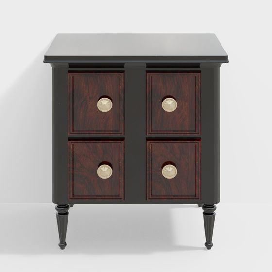 Vintage Nightstand 3D model for Modern Interiors