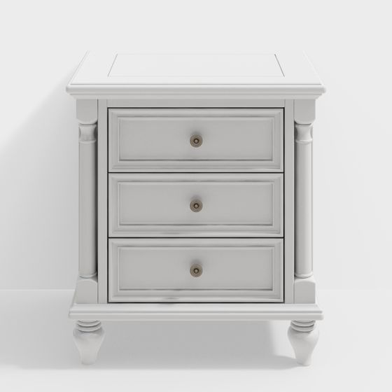 Elegant Polygonal Nightstand 3D model