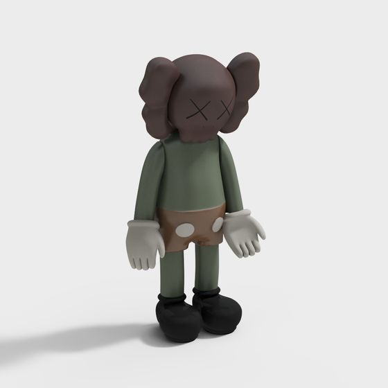 Kaws-Inspired Buddy 3D model