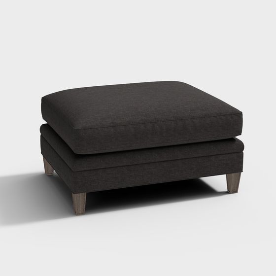 Minimalist Square Stool 3D model for Various Uses