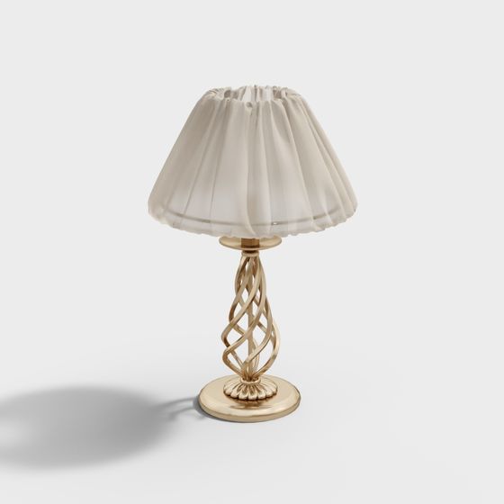 Elegant 3D Model of Classic Table Lamp