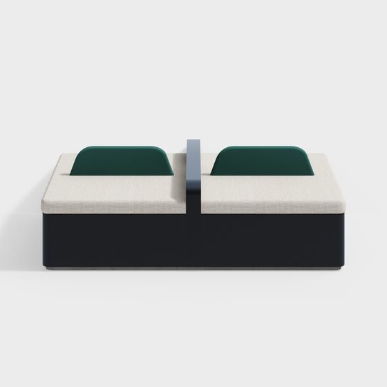 Stylish Low-Polygon Sofa Chair 3D model