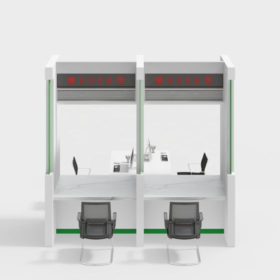 Reception Area 3D Model for Modern Spaces