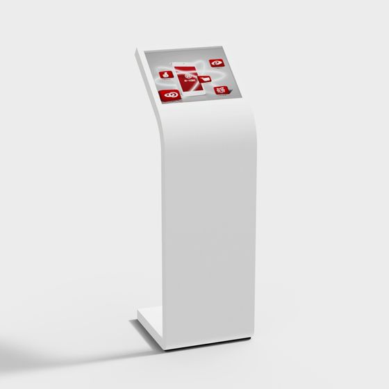 Interactive Information Kiosk 3D model for Modern Applications