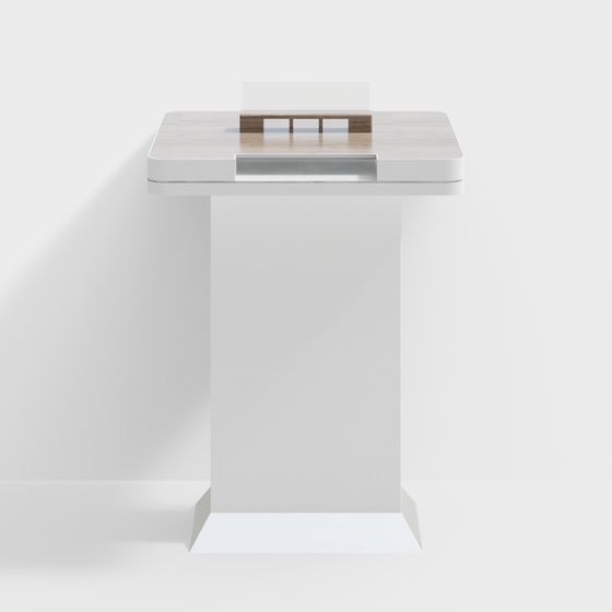 Urban Podium Low-Poly 3D Model for Modern Spaces