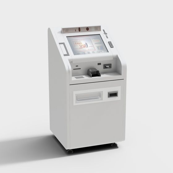 Low-Polygon Self-Service Kiosk 3D model