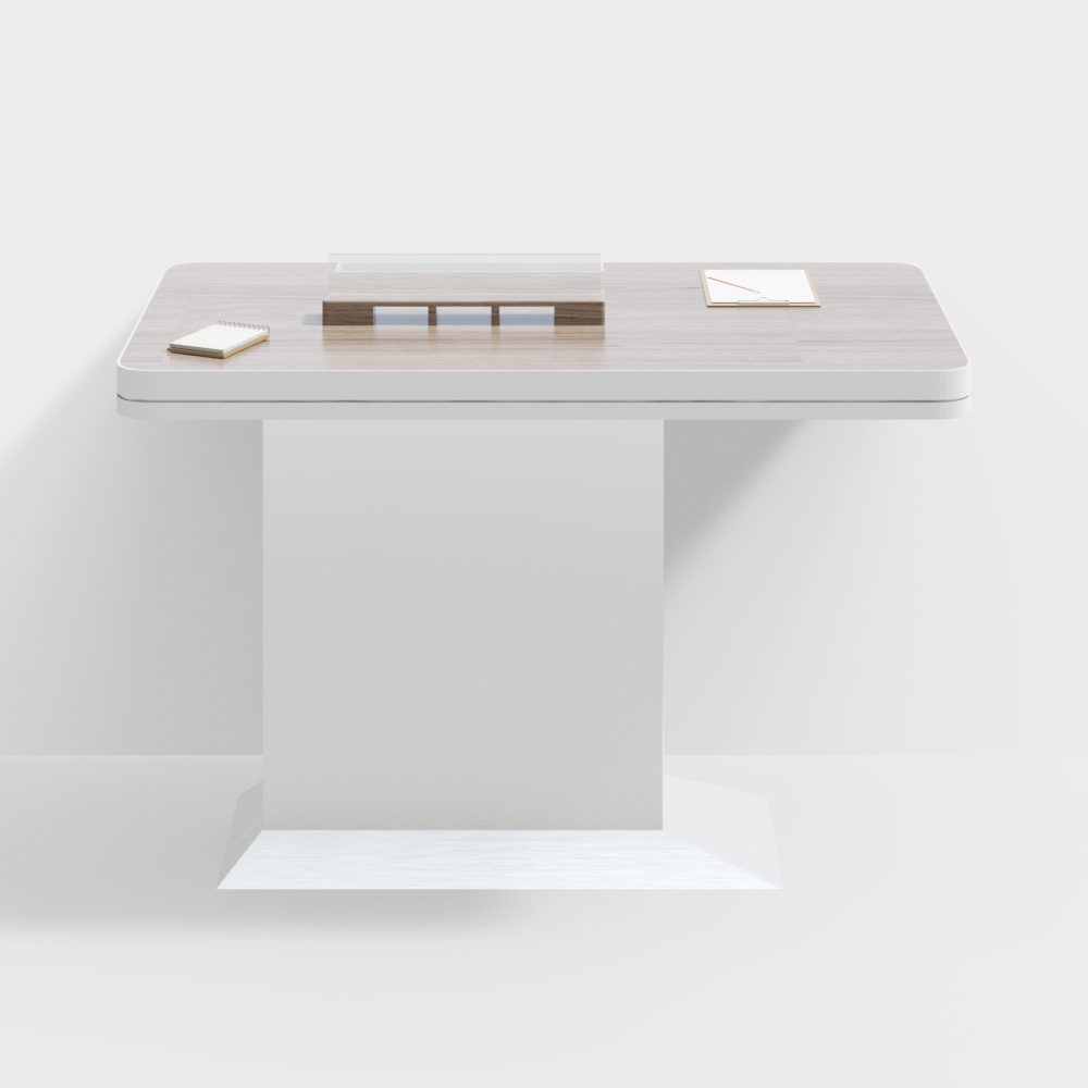 Floating Desk 3D model for Creative Spaces