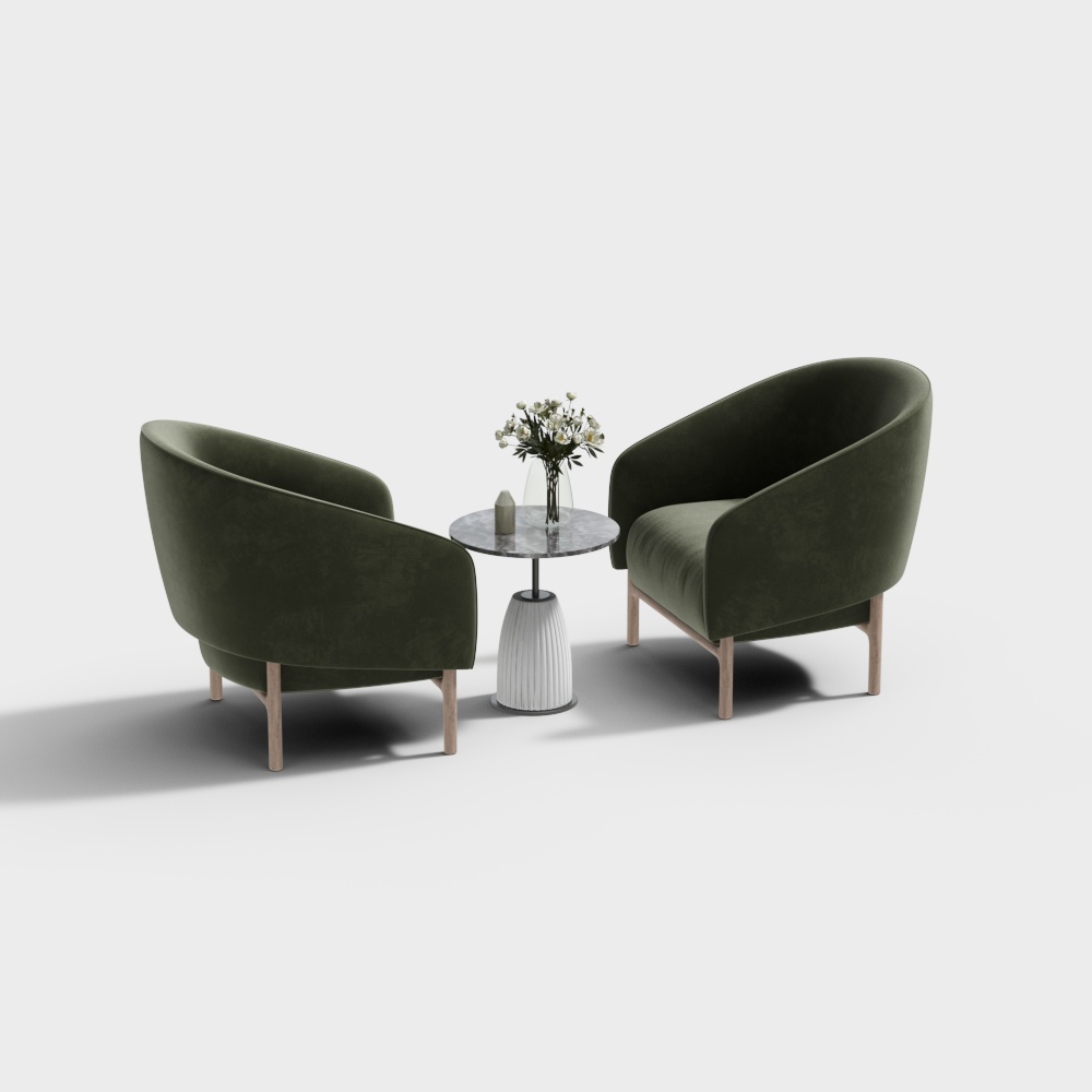 Leisure table and chair combination