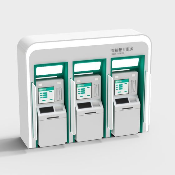 Smart Banking Service Station 3D model