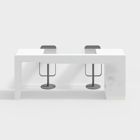 โต๊ะบริการตัวเองในล็อบบี้ธนาคาร