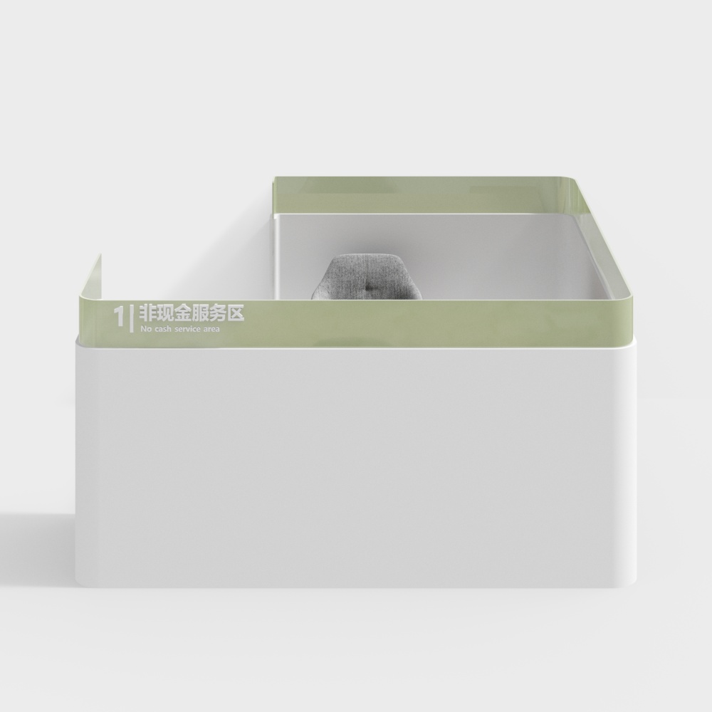 Bank lobby counter/service desk