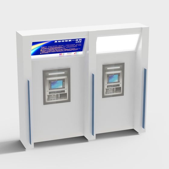 Low Polygon ATM Kiosk 3D model