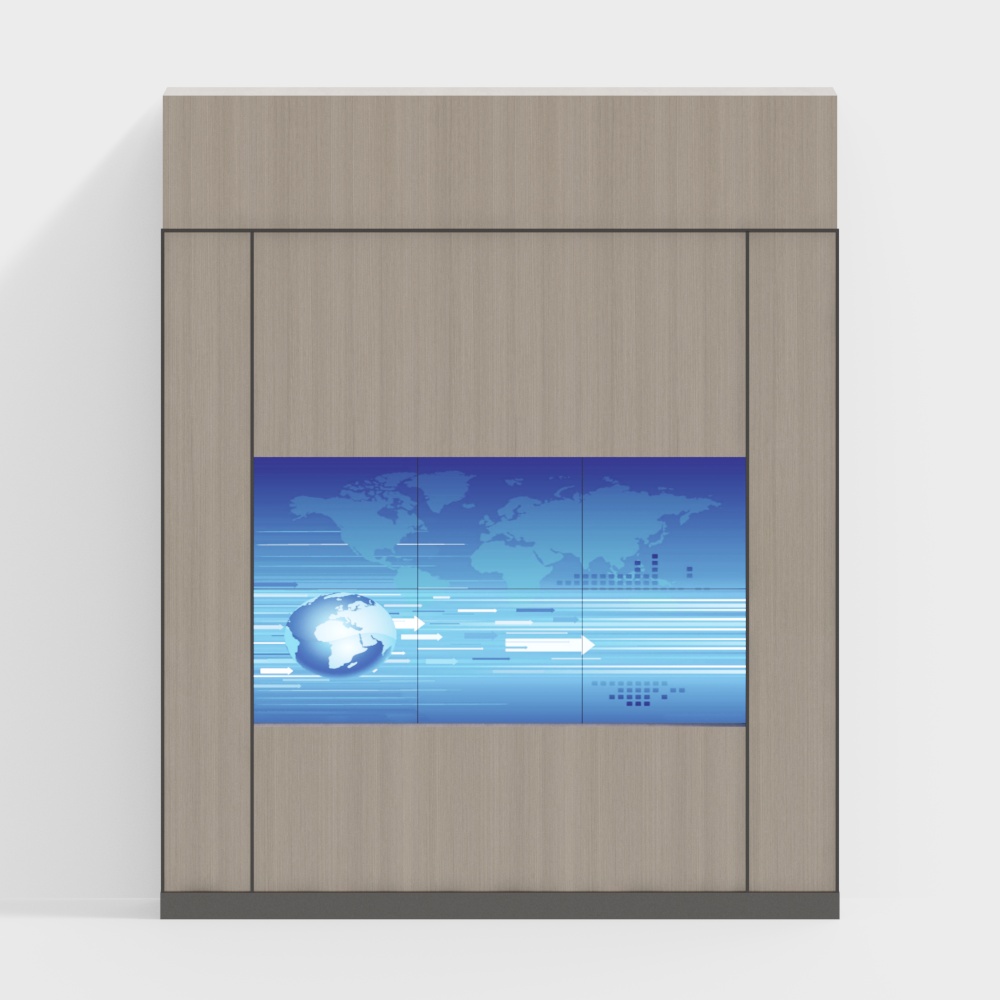 Background screen wall of bank hall