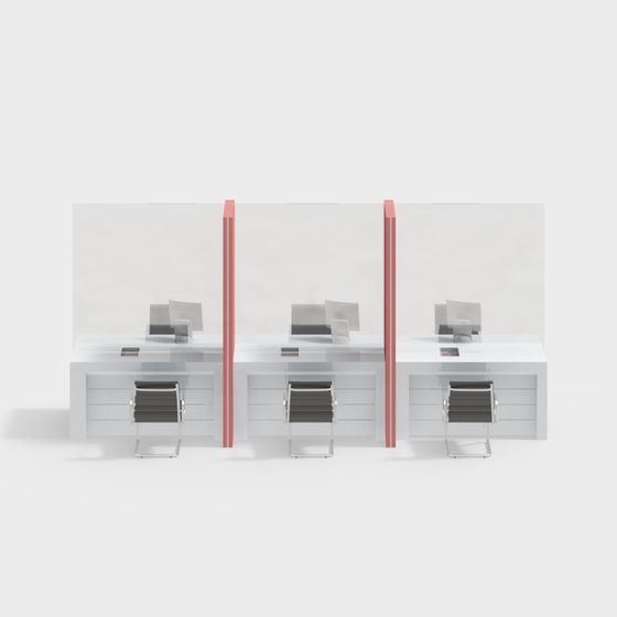 Urban Workspace 3D model for Modern Offices