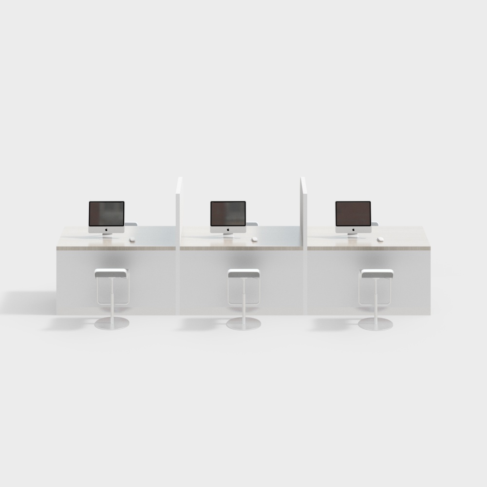 Bank lobby counter/service desk