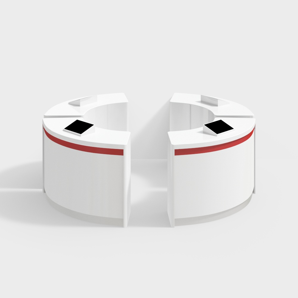 Bank smart reception desk