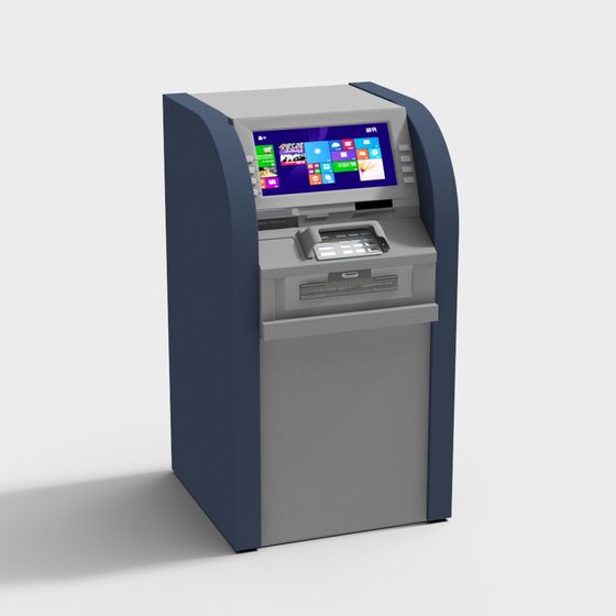 Low Poly ATM Machine 3D model