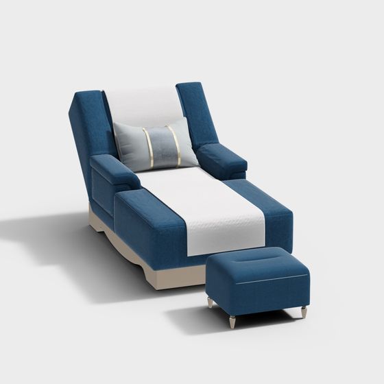 Elegant Low-Poly Armchair 3D model for Modern Interiors