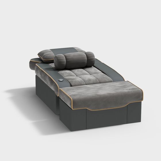 Gray Foot Bath Massage Chair