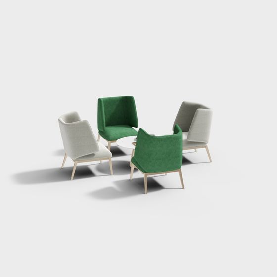 Urban Oasis Sofa Set 3D model for Modern Interiors