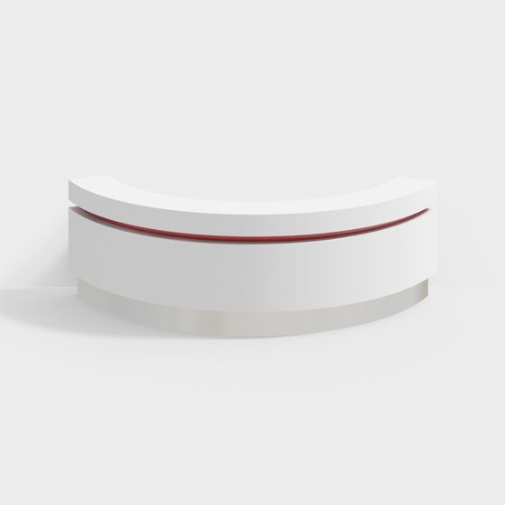 Curved Display Stand 3D model for Modern Spaces