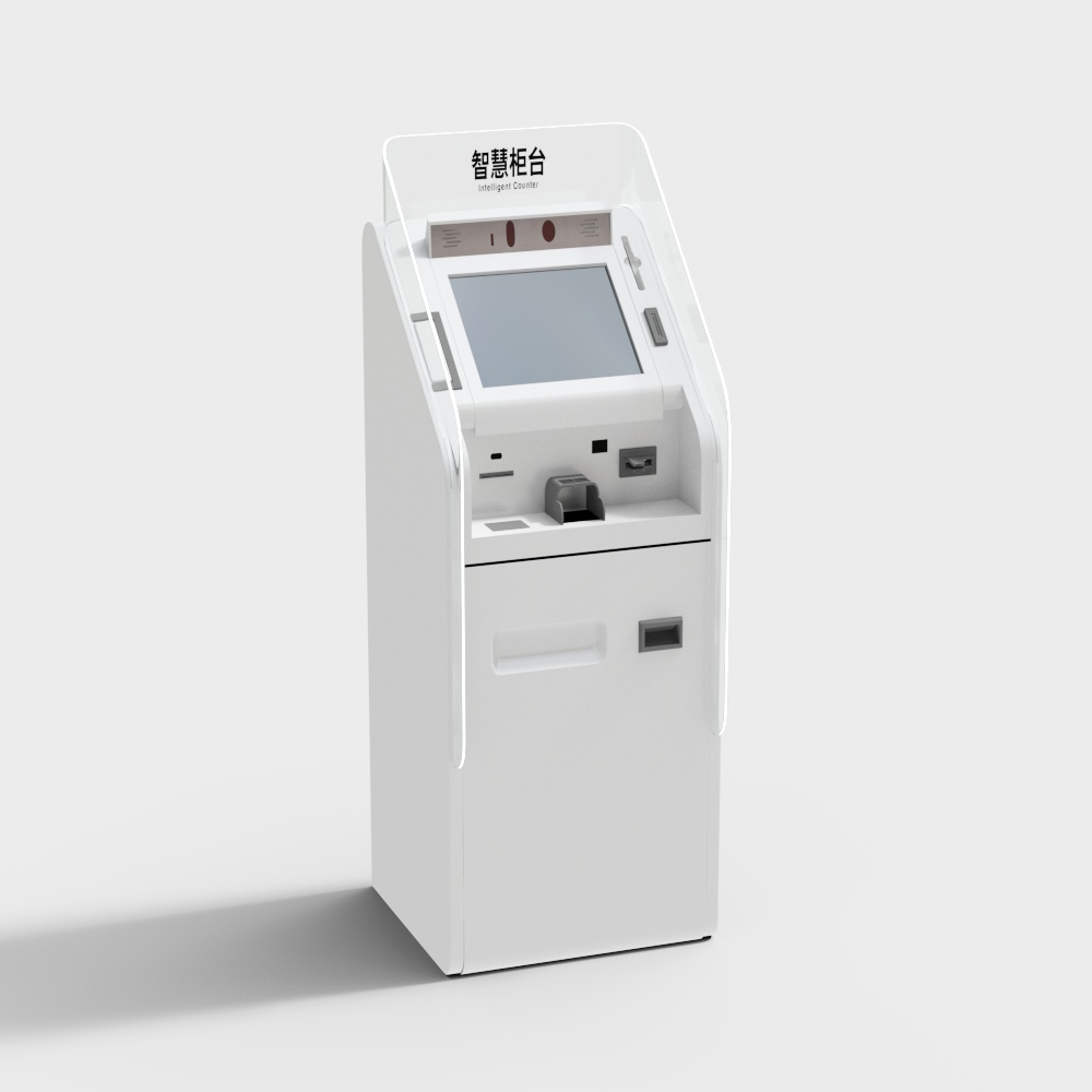 Smart Kiosk 3D Model for Digital Spaces