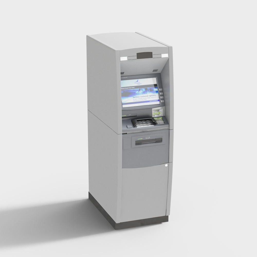 Realistic ATM Machine 3D Model for Designers