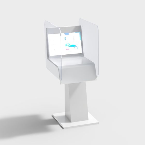 Smart Interactive Seat 3D model for Future Cities