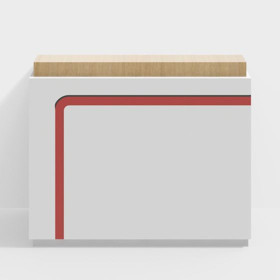 Urban Corner Reception Desk 3D model