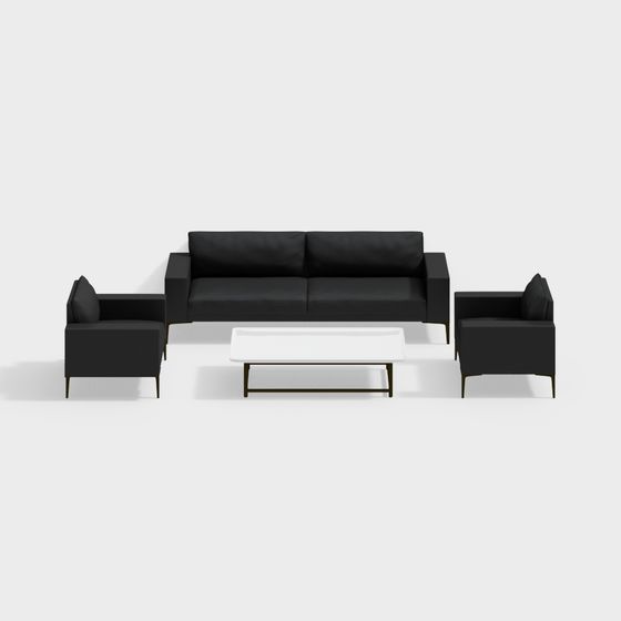Urban Living Room Set 3D model