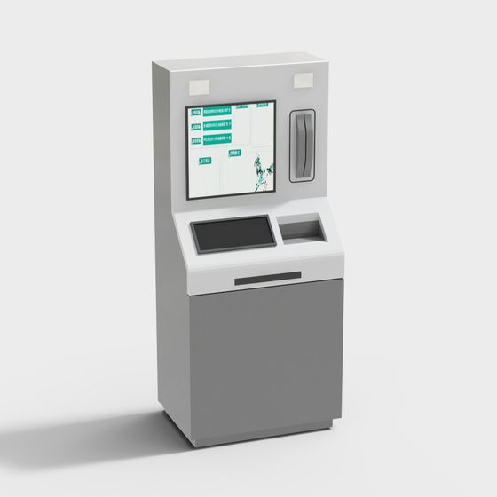 Futuristic Self-Service Kiosk 3D model