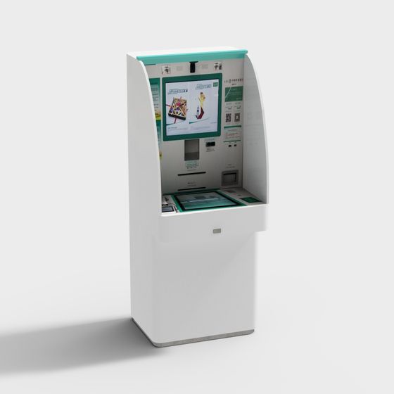 Modern Self-Service Kiosk 3D model