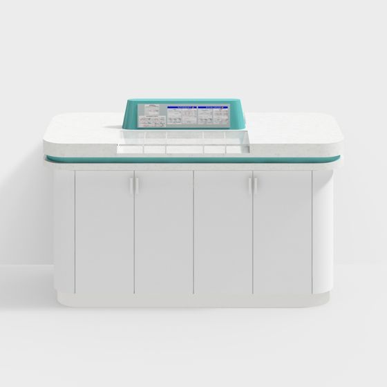 Stylish Smart Office Desk 3D Model