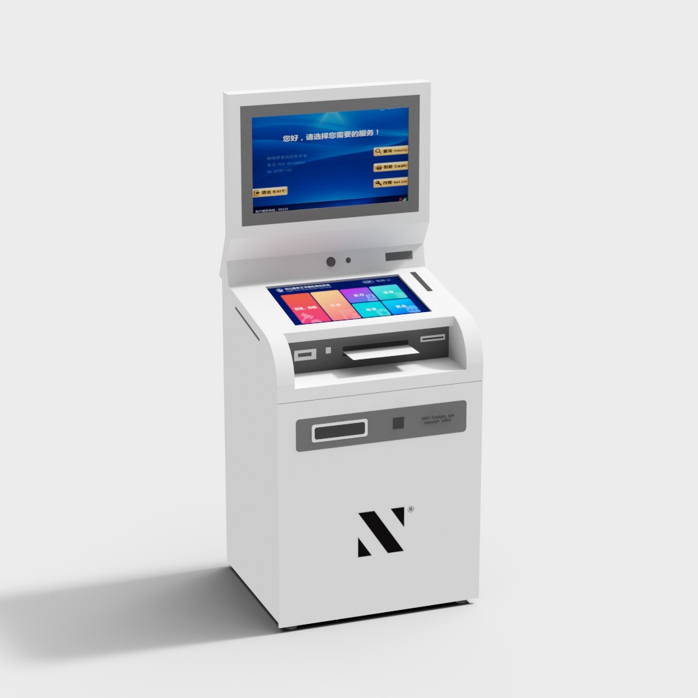 銀行ロビーのスマートカウンター