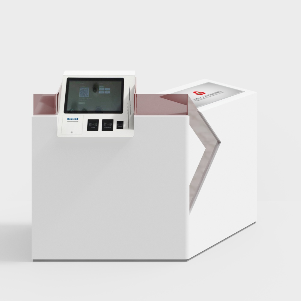 Modern Smart Self-Service Terminal 3D model