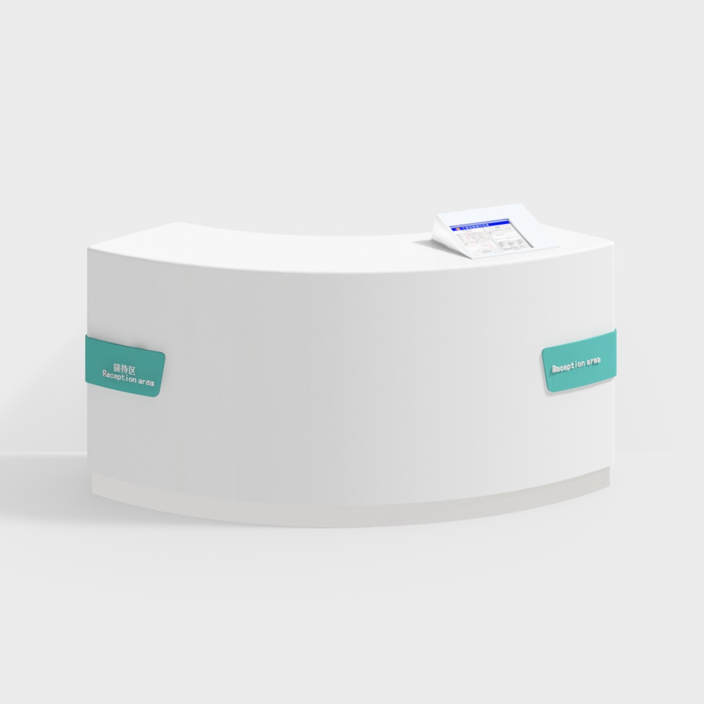 Bank lobby reception desk