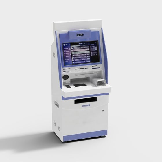 Low Poly ATM Machine 3D model for Designers