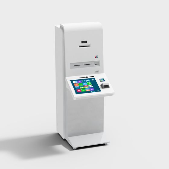 High-Realism Self-Service Kiosk 3D model
