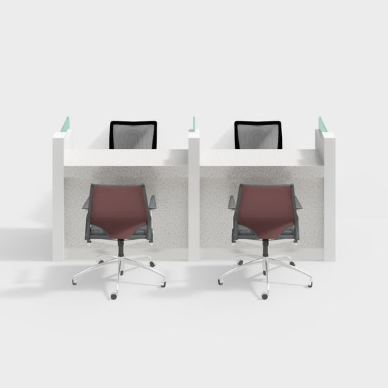 Stylish Partition Design 3D Model for Modern Workspaces