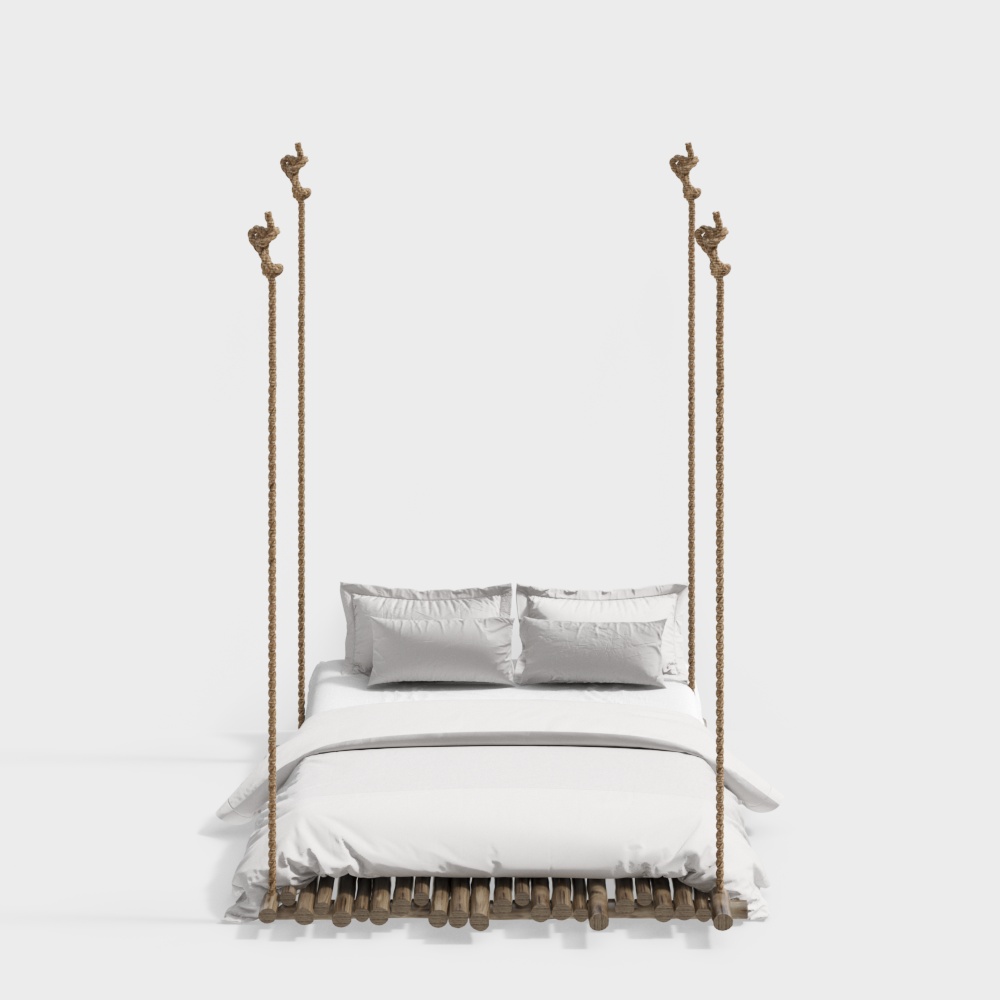 Guest room wooden hammock