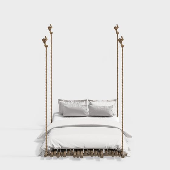 Stylish Hammock 3D model for Relaxing Spaces